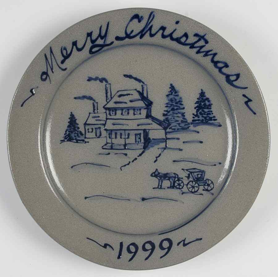 Merry Christmas 1999 Collector Plate by Rowe Pottery-1