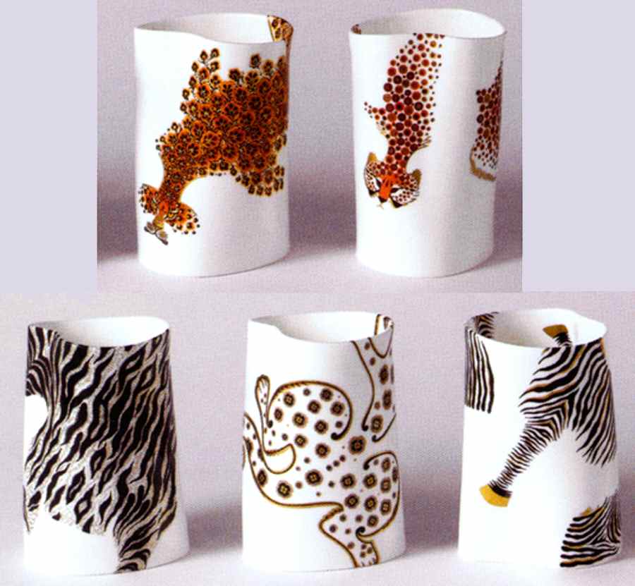 Animal Prints Vase by Royal Crown Derby-1
