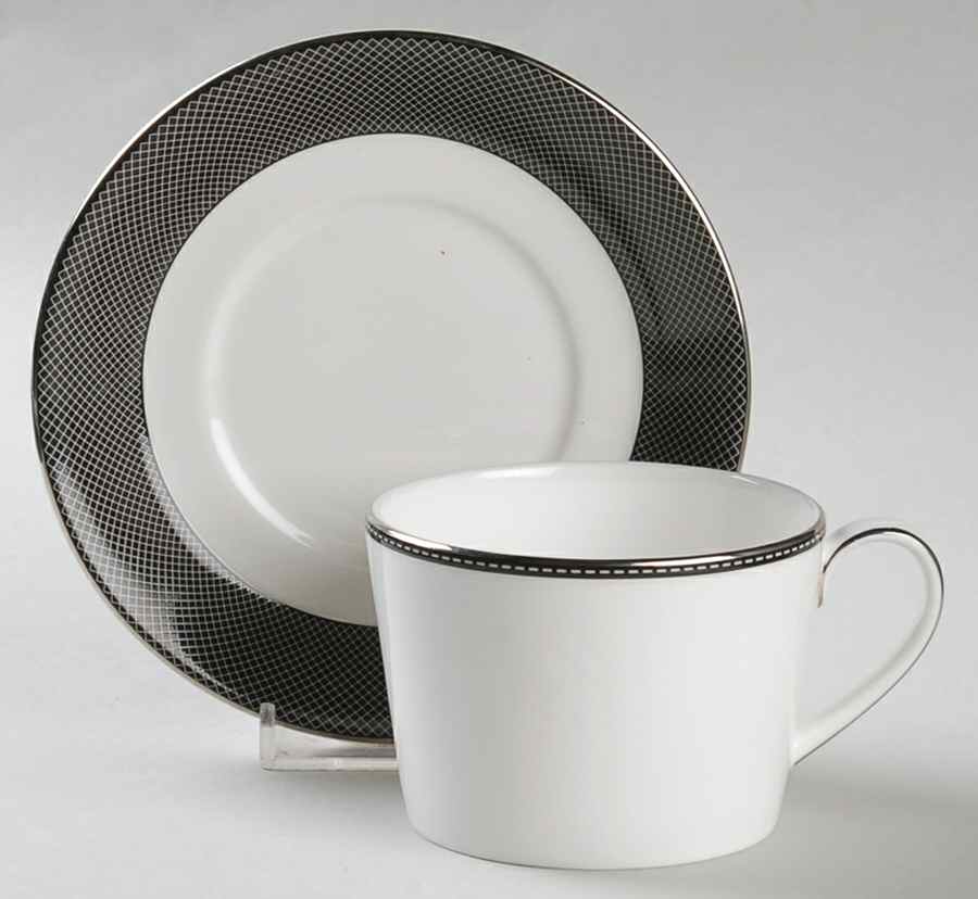 Couturier Flat Cup & Saucer Set by Royal Doulton-1