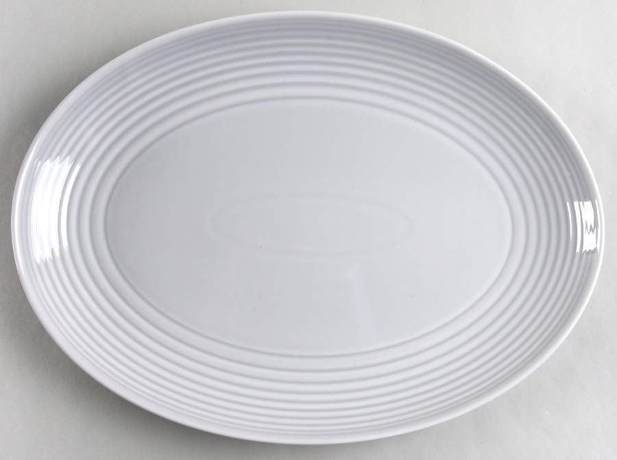 Maze Gray (Light) 13" Oval Serving Platter by Royal Doulton-1