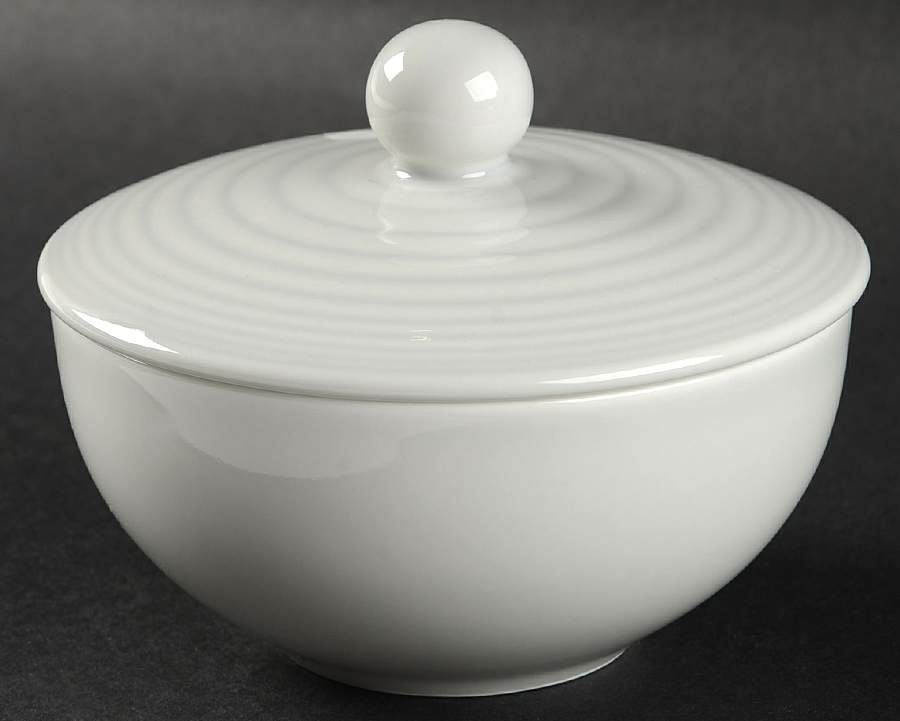 Maze Gray (Light) Sugar Bowl & Lid by Royal Doulton-1
