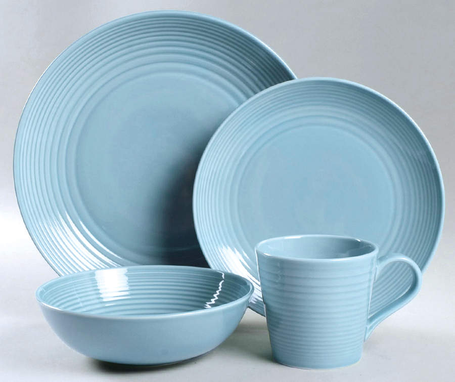 Maze Blue (Light) 4 Piece Place Setting by Royal Doulton-1