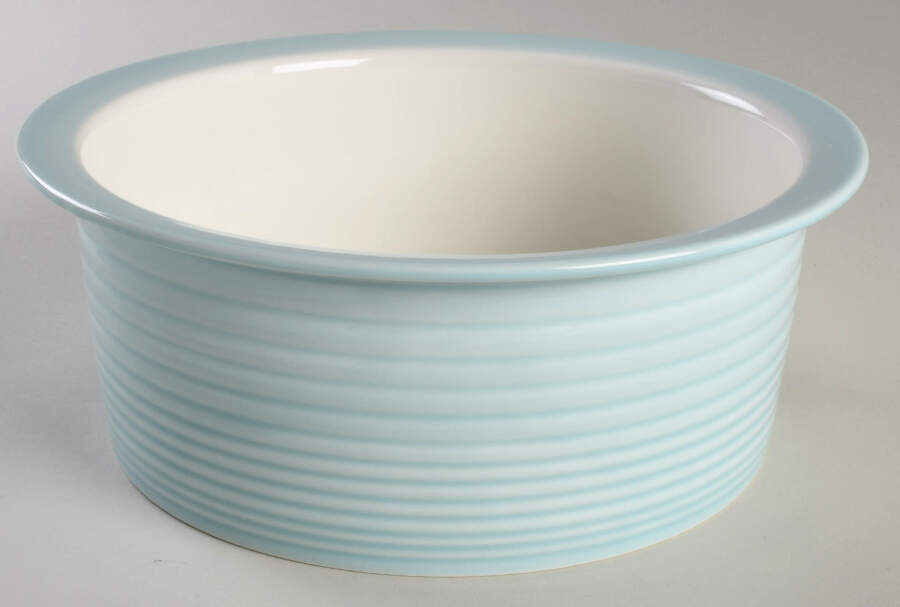Maze Blue (Light) 2 Qt Round Covered Casserole No Lid by Royal Doulton-1