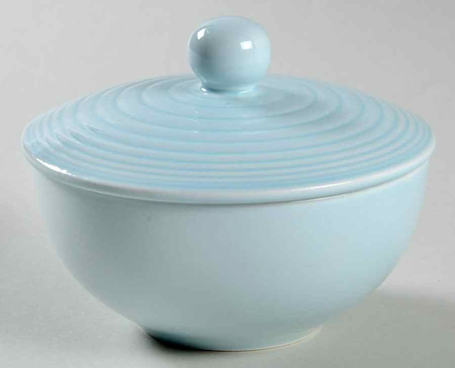Maze Blue (Light) Sugar Bowl & Lid by Royal Doulton-1