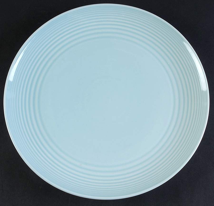 Maze Blue (Light) 13" Round Platter by Royal Doulton-1