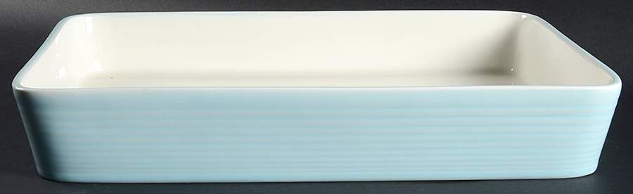 Maze Blue (Light) 15" Rectangular Baker by Royal Doulton-1