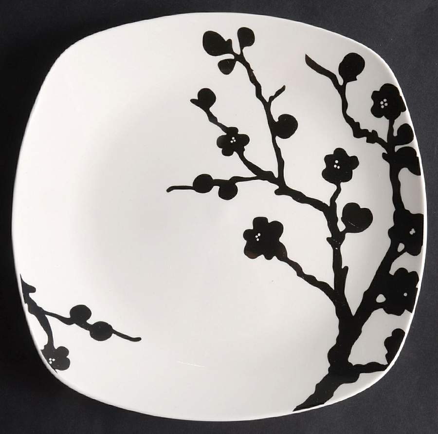 Spring Blossom (Soft Square) Salad Plate by Roscher & Co-1