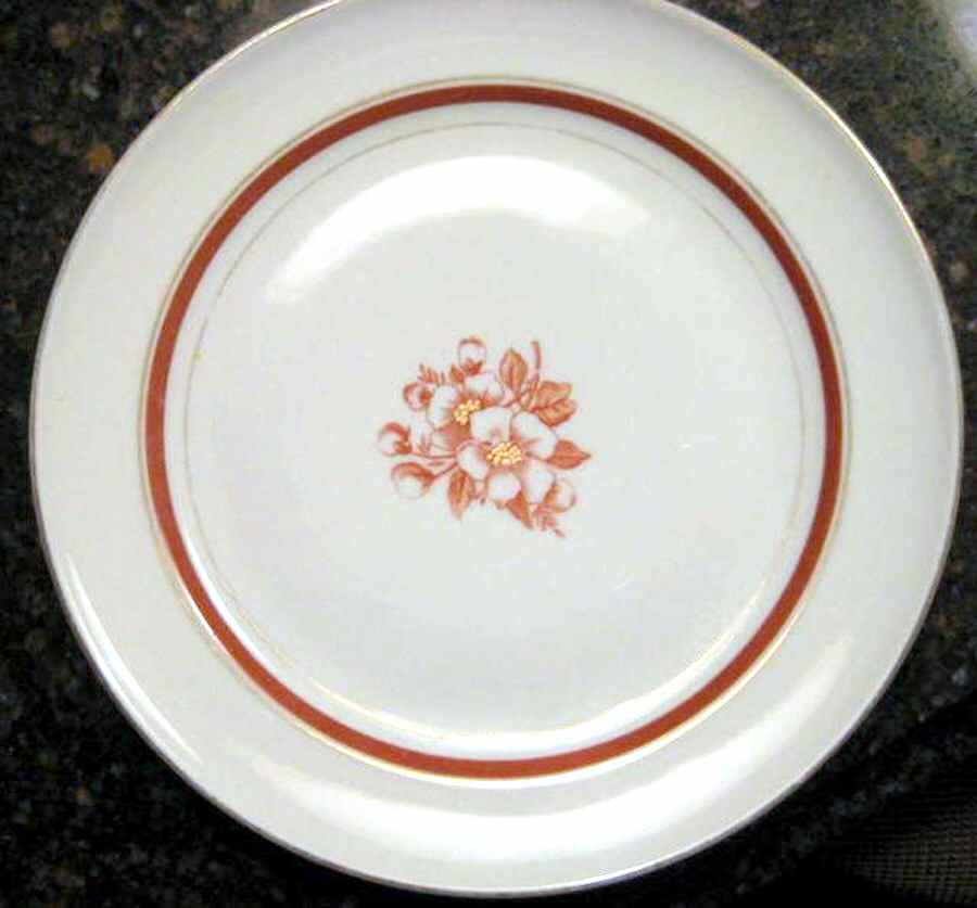 ROI76 Dinner Plate by Royal Ivory (Czech, Germany)-1