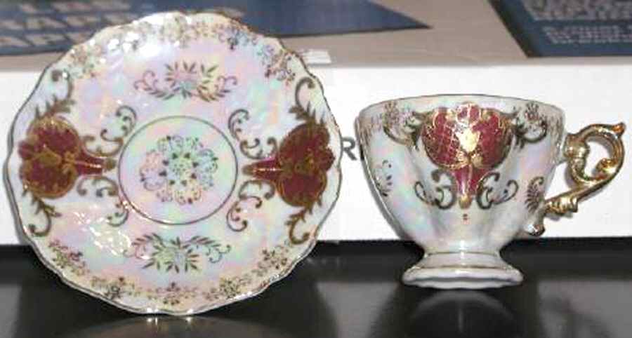 RSY35R Footed Cup & Saucer Set by Royal Sealy-1