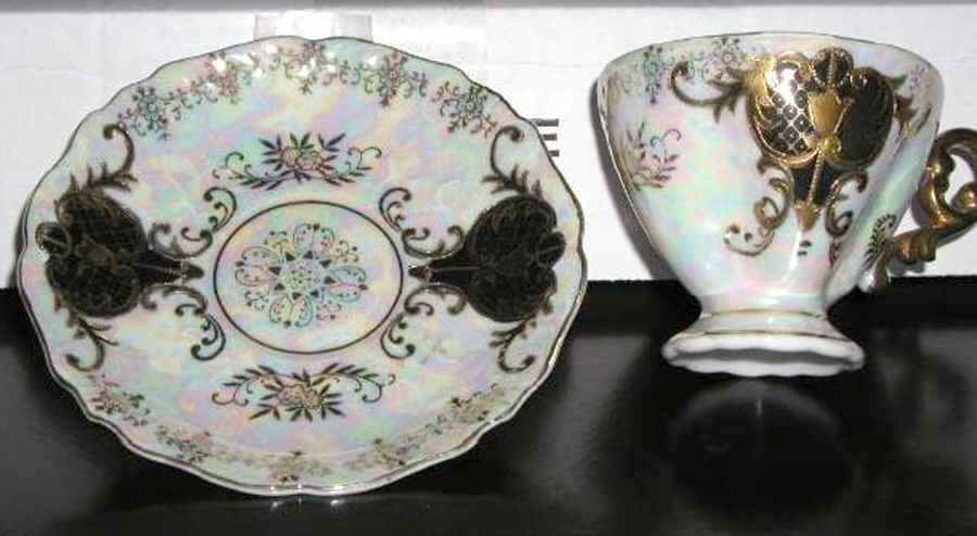 RSY35B Footed Cup & Saucer Set by Royal Sealy-1