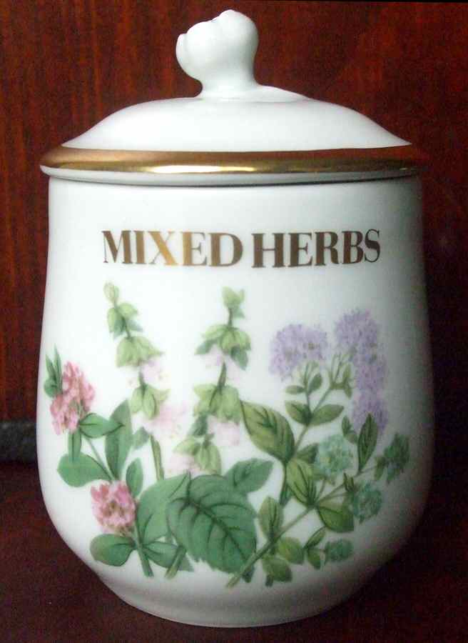 Herbs & Spices Herb Jar & Lid by Royal Worcester-1
