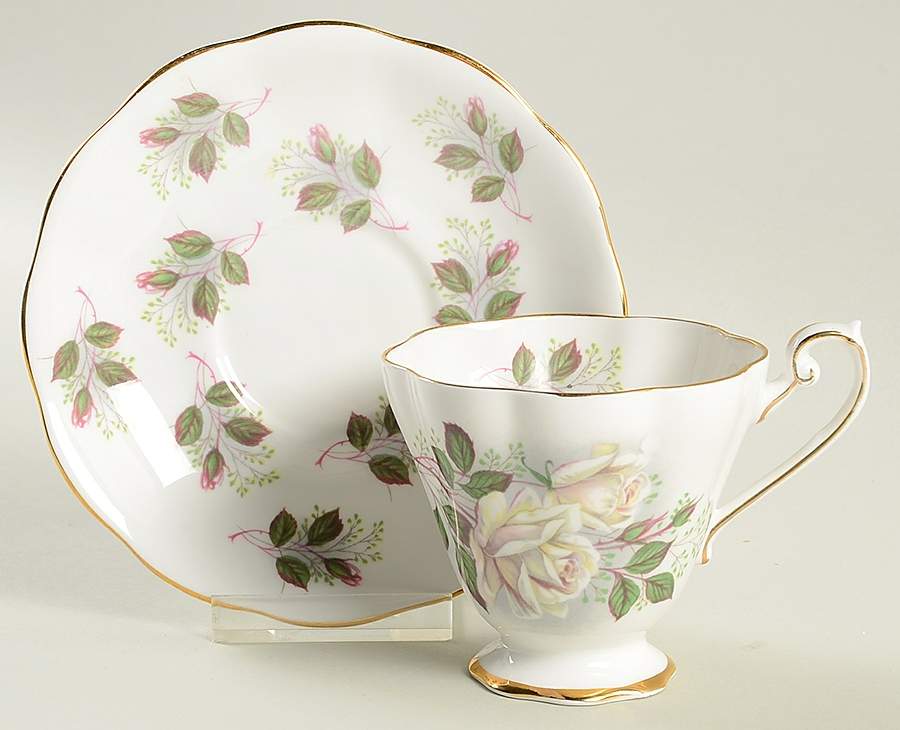 2824Y Footed Cup & Saucer Set by Royal Standard-1
