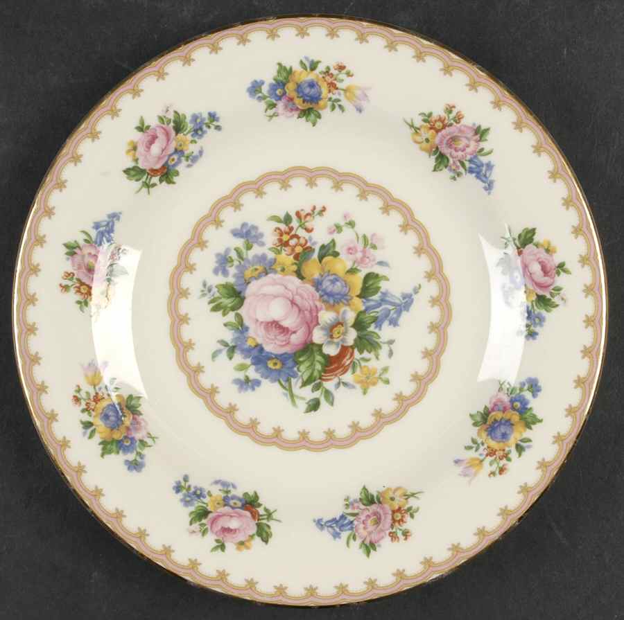 Lady Carlyle (Cream Background) Salad Plate by Royal Albert-1