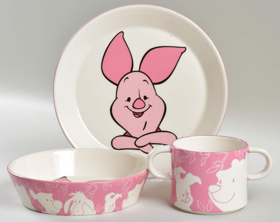 Winnie the Pooh (Earthenware) (3 Piece) Child's Set by Royal Doulton-1