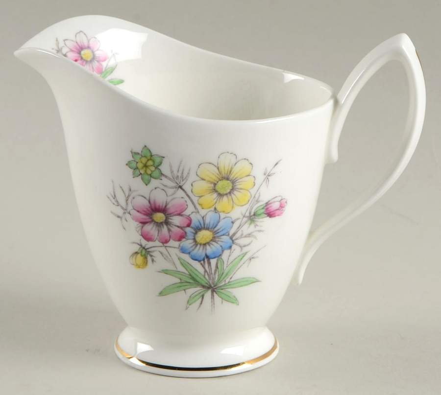 Flowers of the Month(Unknown Shape) Creamer by Royal Albert-1