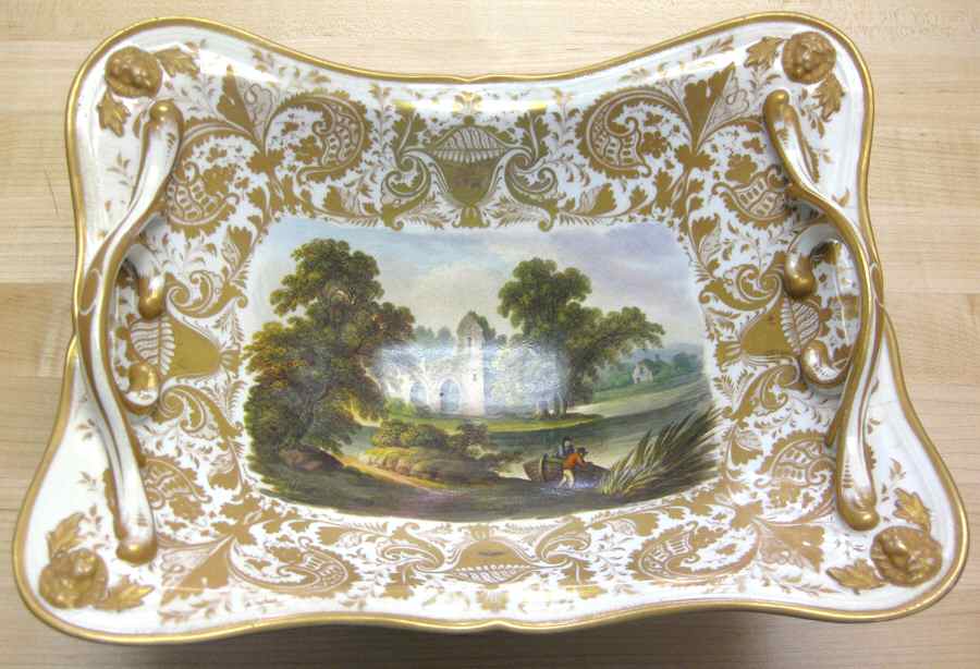 RCD140 Rectangular Footed Tray by Royal Crown Derby-1