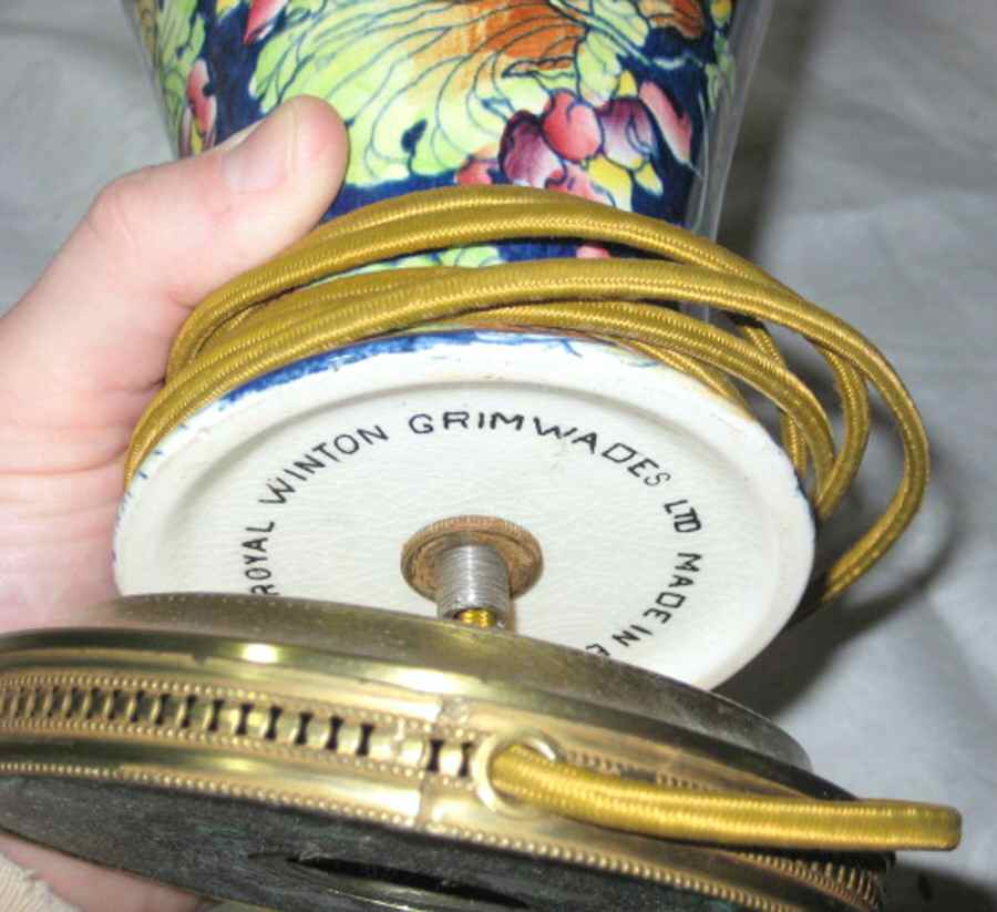 RWI211 13" Electric Lamp & Shade by Royal Winton-1
