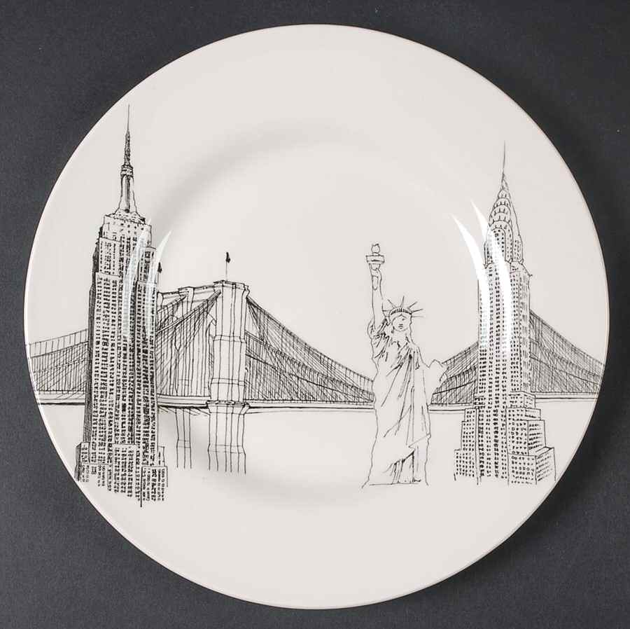 City Scenes Salad Plate by Royal Stafford-1