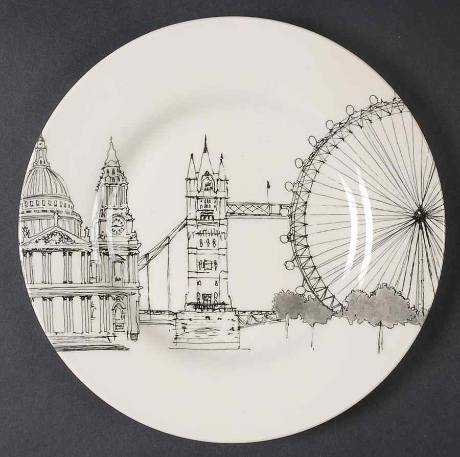 City Scenes Salad Plate by Royal Stafford-1