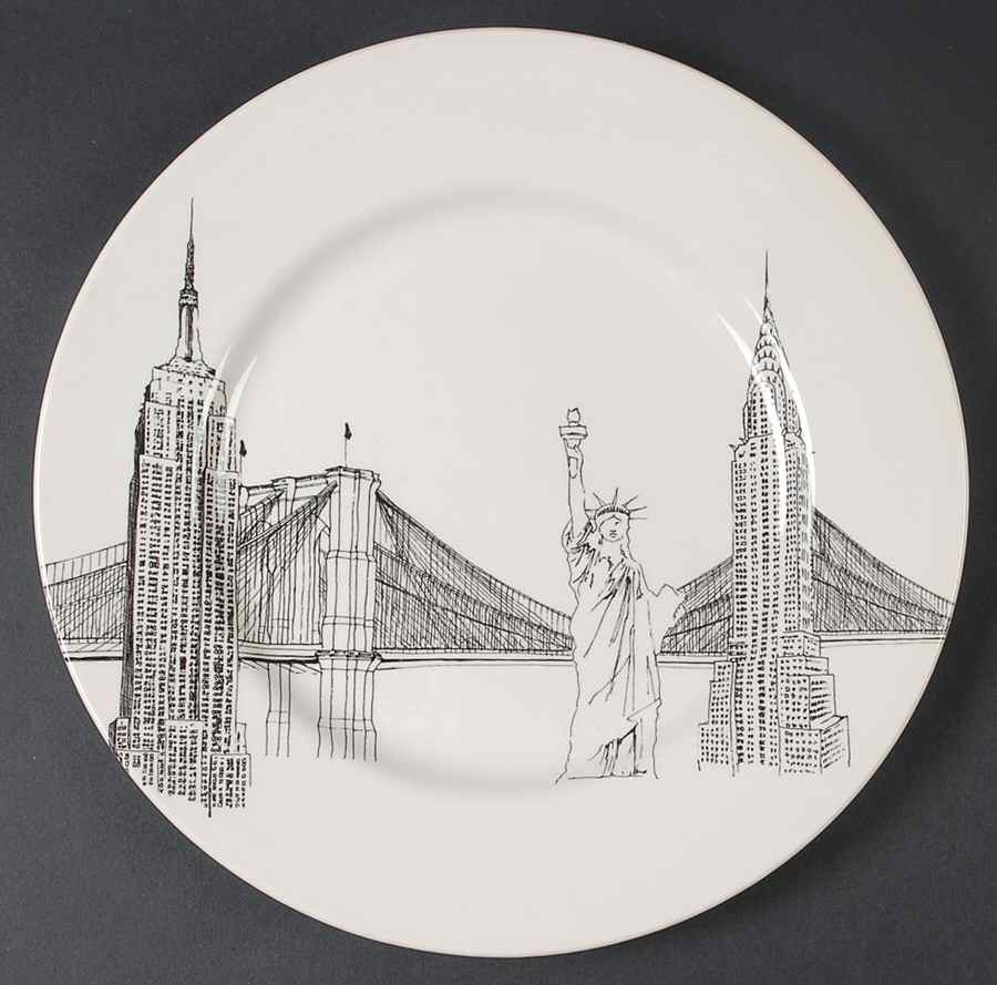 City Scenes Dinner Plate by Royal Stafford-1