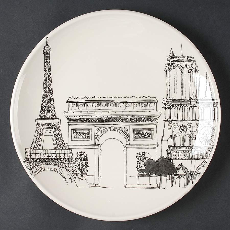 City Scenes Coupe Dinner Plate by Royal Stafford-1