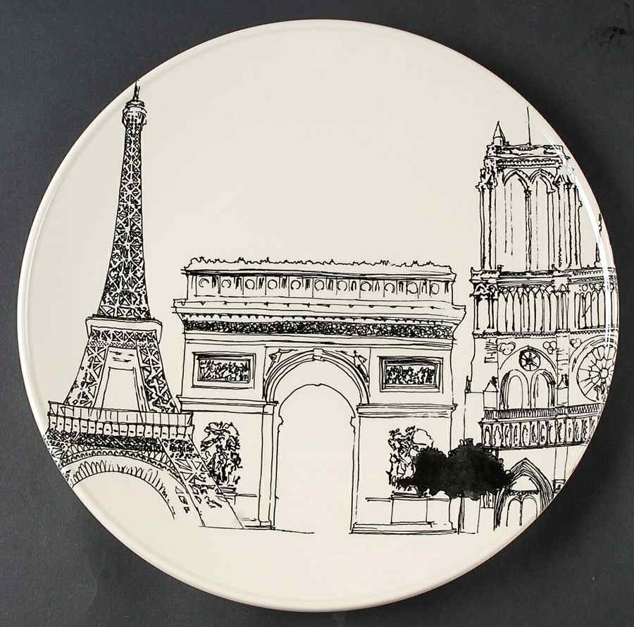 City Scenes 12" Chop Plate (Round Platter) by Royal Stafford-1