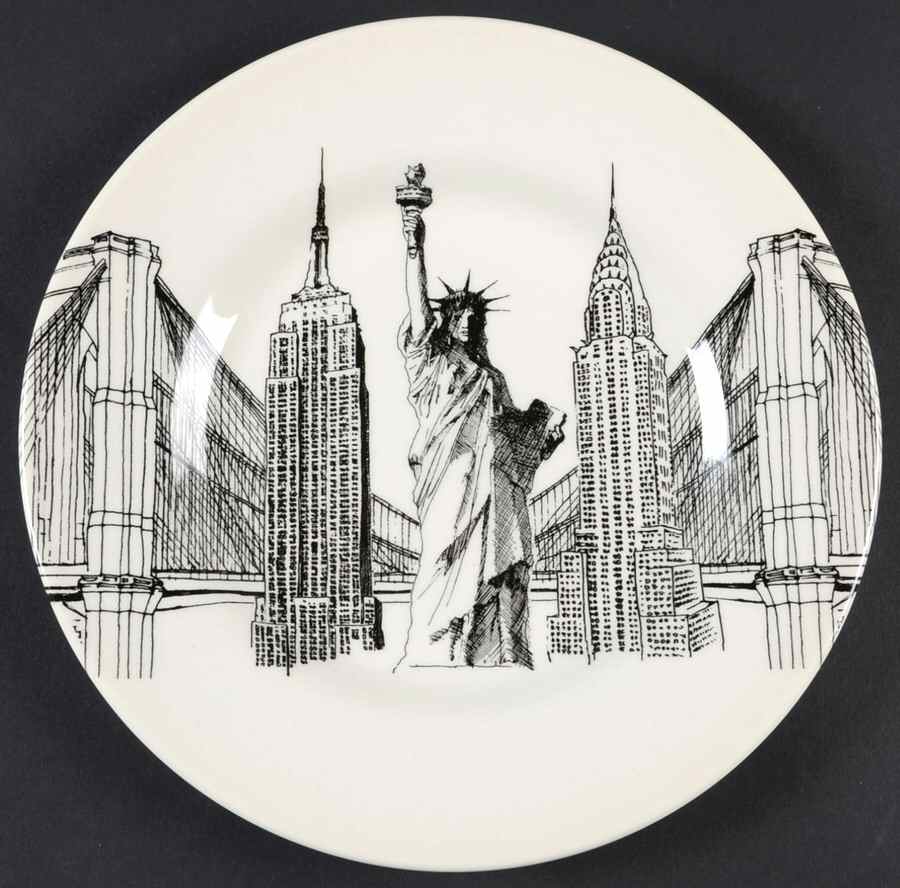 City Scenes Salad Plate by Royal Stafford-1