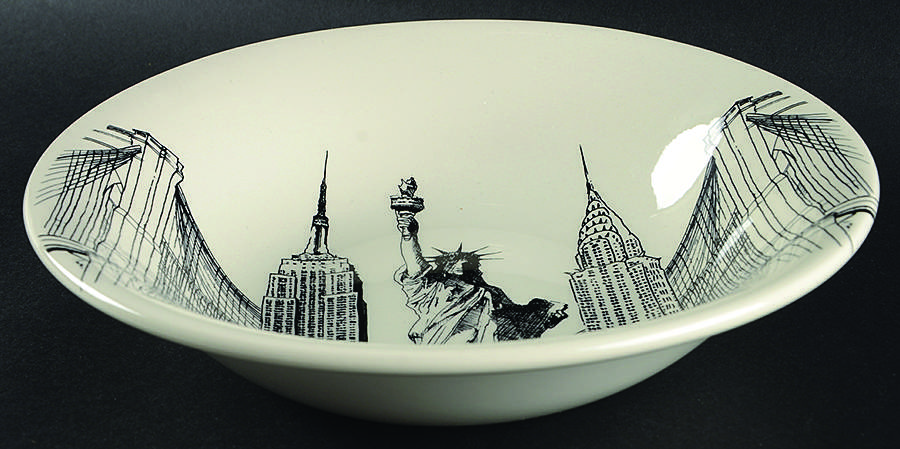 City Scenes 10" Round Vegetable Bowl by Royal Stafford-1