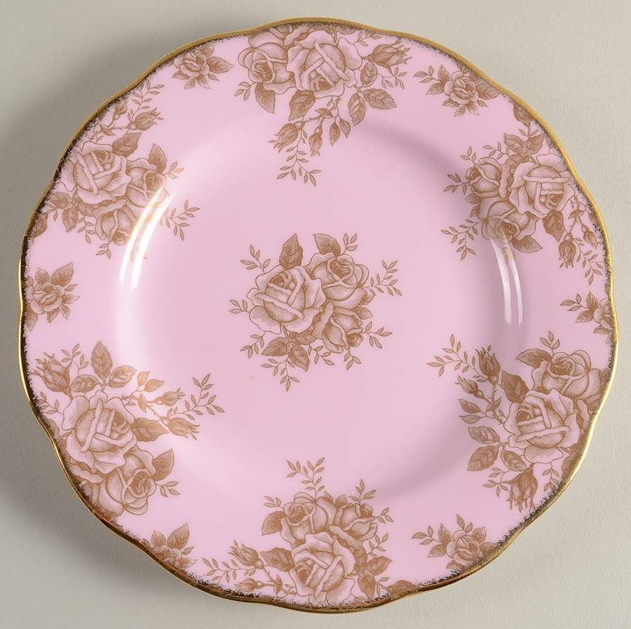 Golden Roses Salad Plate by Royal Albert-1