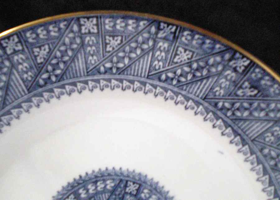 B878 Blue Dinner Plate by Royal Worcester-1
