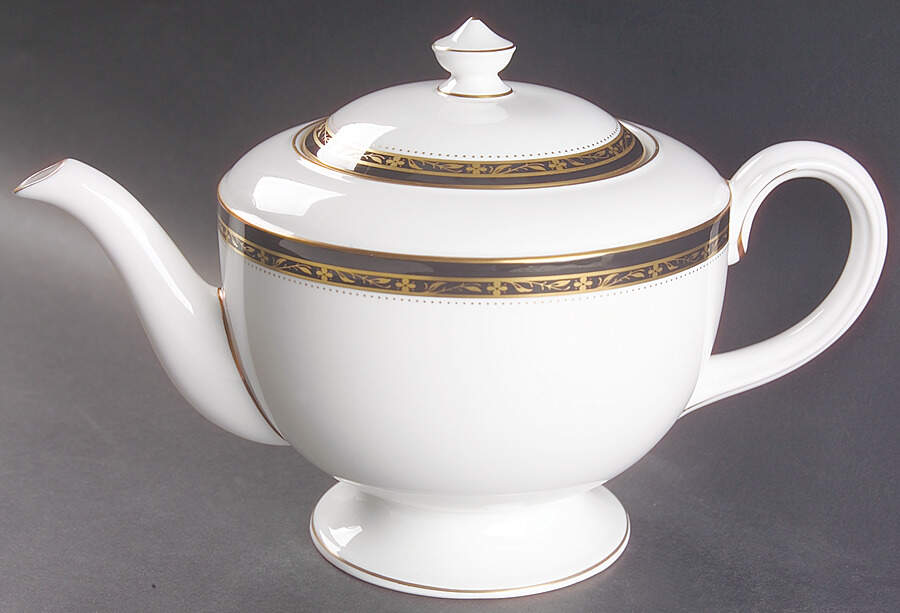 Odette (Black) Teapot & Lid by Royal Worcester-1