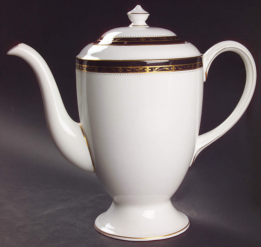 Odette (Black) Coffee Pot & Lid by Royal Worcester-1