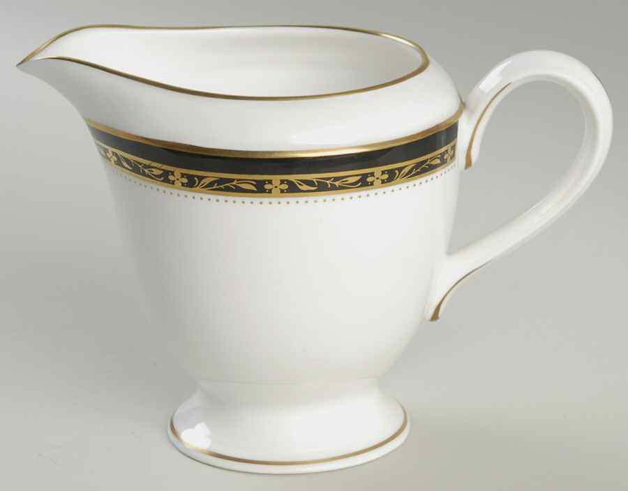 Odette (Black) Creamer by Royal Worcester-1