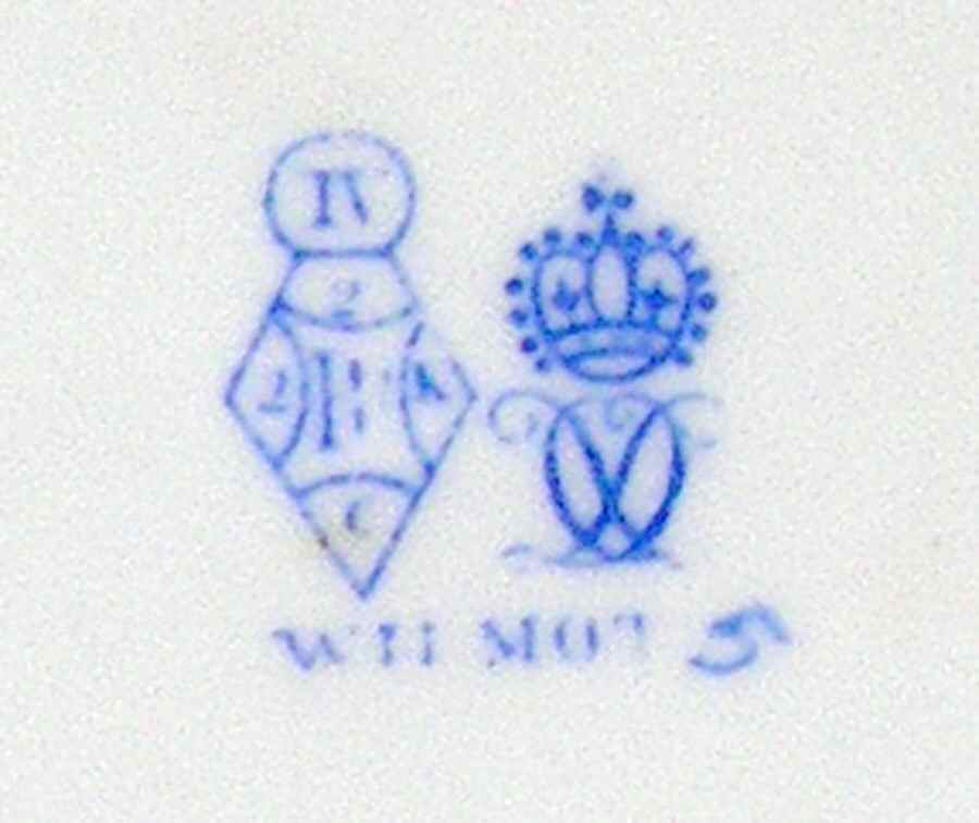 Wilmot Blue (No Trim) Flat Cup by Royal Crown Derby-1