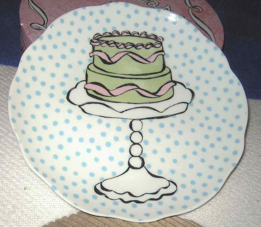 Eat Dessert First Dessert/Pie Plate by Rosanna-1