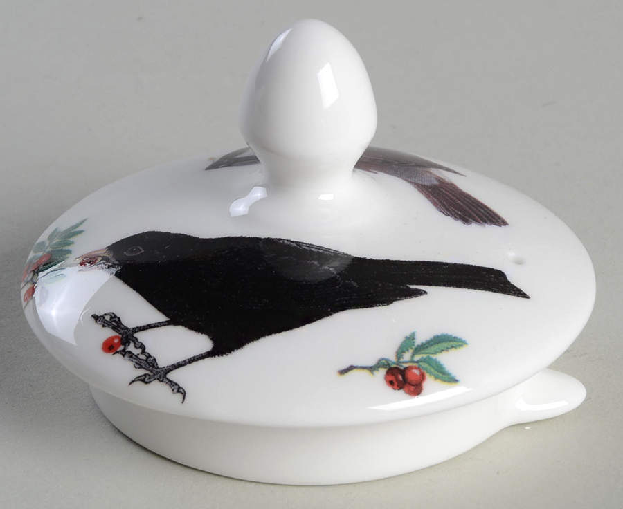 Garden Birds Lid for Teapot by Roy Kirkham-1