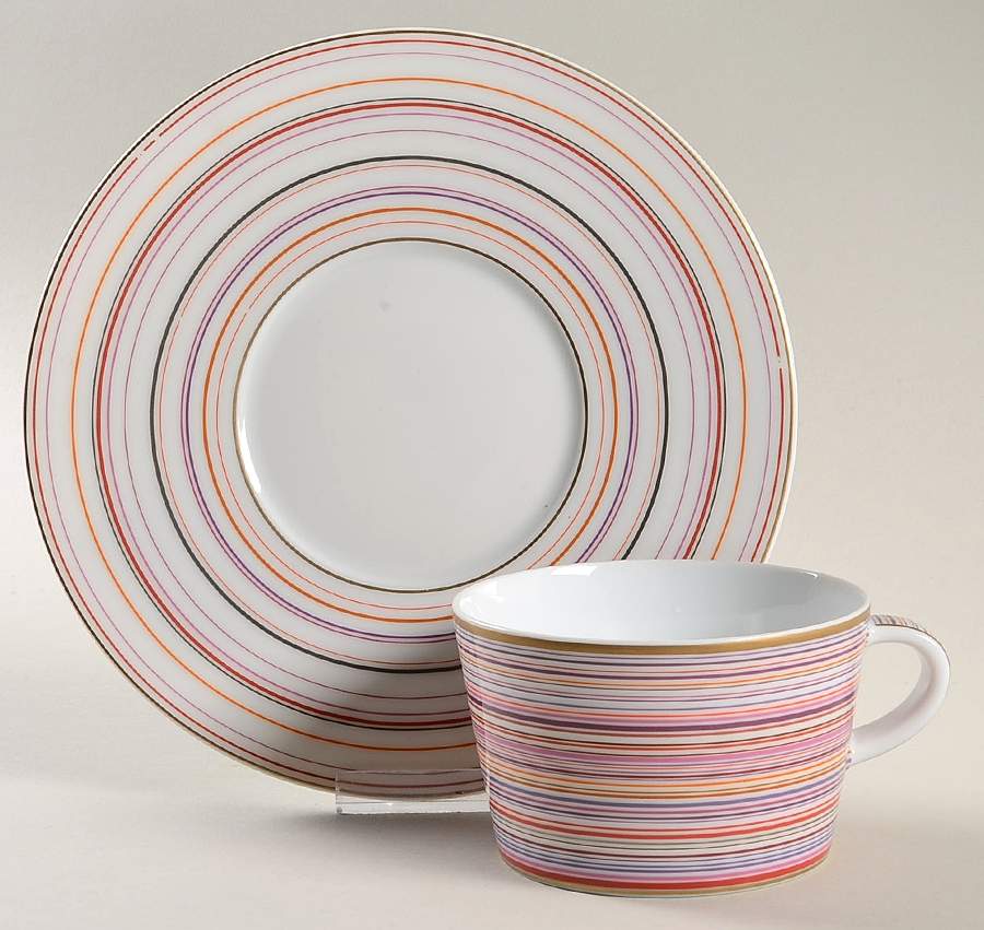 Attraction Flat Cup & Saucer Set by Raynaud-1