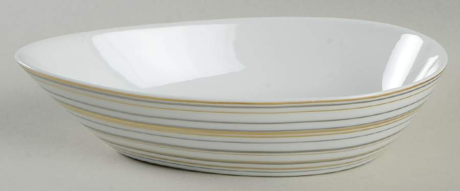 Attraction Gold and Platinum Pickle Dish by Raynaud-1