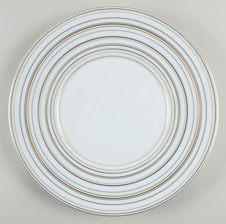 Attraction Gold and Platinum Dinner Plate by Raynaud-1