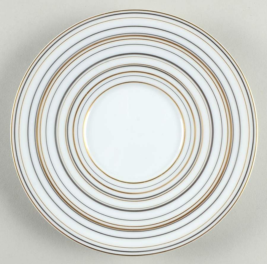 Attraction Gold and Platinum Bread & Butter Plate by Raynaud-1