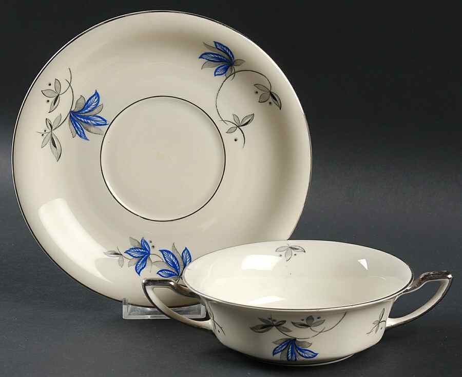 R2125 Flat Cream Soup Bowl & Saucer Set by Rosenthal - Continental-1