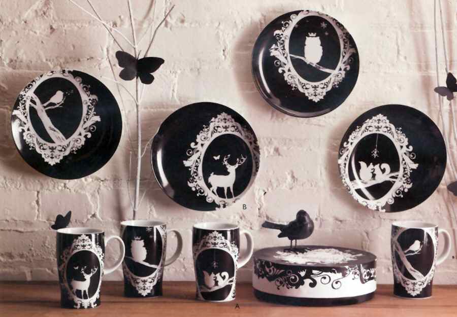 Woodland Cameo Dessert/Pie Plate by Rosanna-1