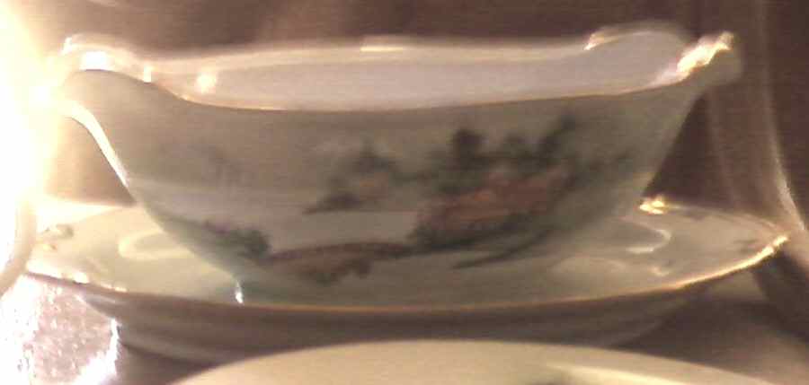 RKK2 Gravy Boat with Attached Underplate by Rokko (Japan)-1