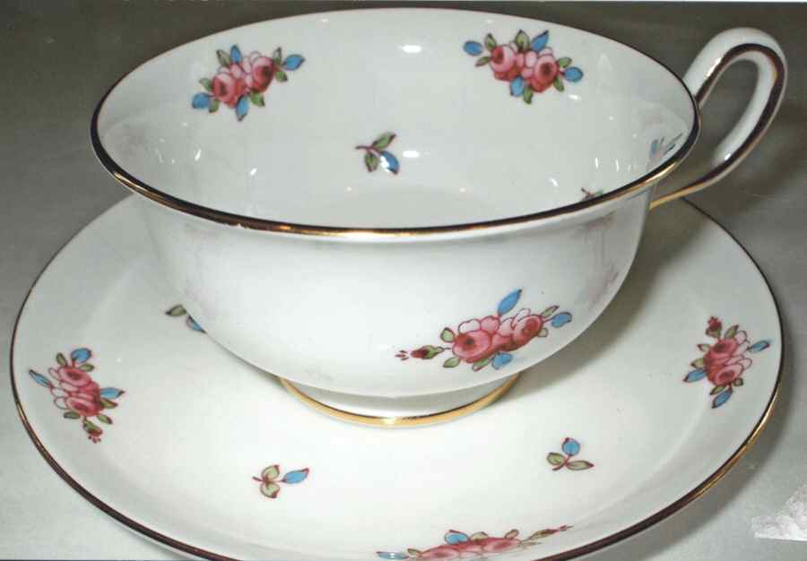 4104A Footed Cup & Saucer Set by Royal Chelsea-1