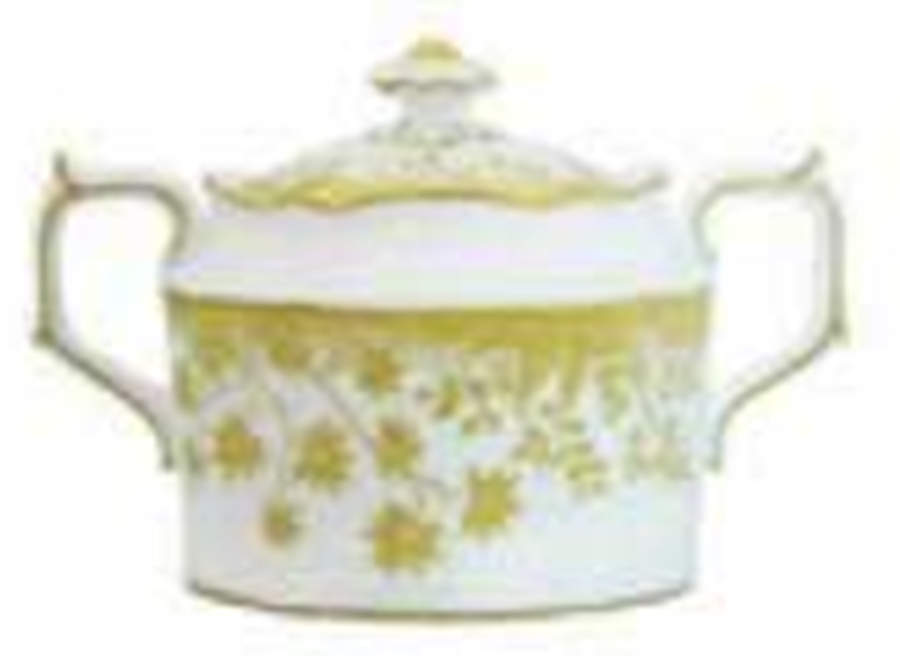 Arboretum Gold Sugar Bowl & Lid by Royal Crown Derby-1