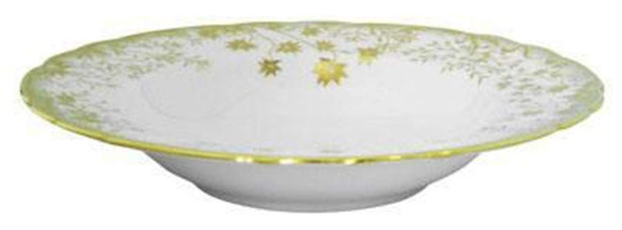 Arboretum Gold Large Rim Soup Bowl by Royal Crown Derby-1