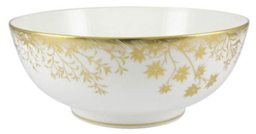 Arboretum Gold 9" Salad Serving Bowl by Royal Crown Derby-1
