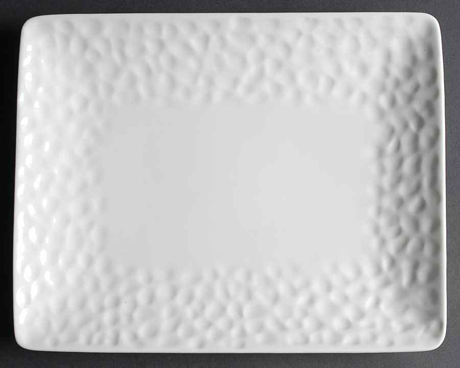 Vanilla Marble Rectangular Dinner Plate by Red Vanilla-1
