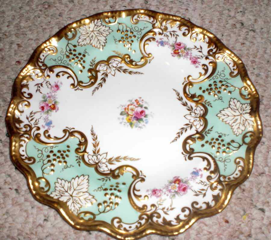 Shrewsbury Aqua Dinner Plate by Royal Crown Derby-1