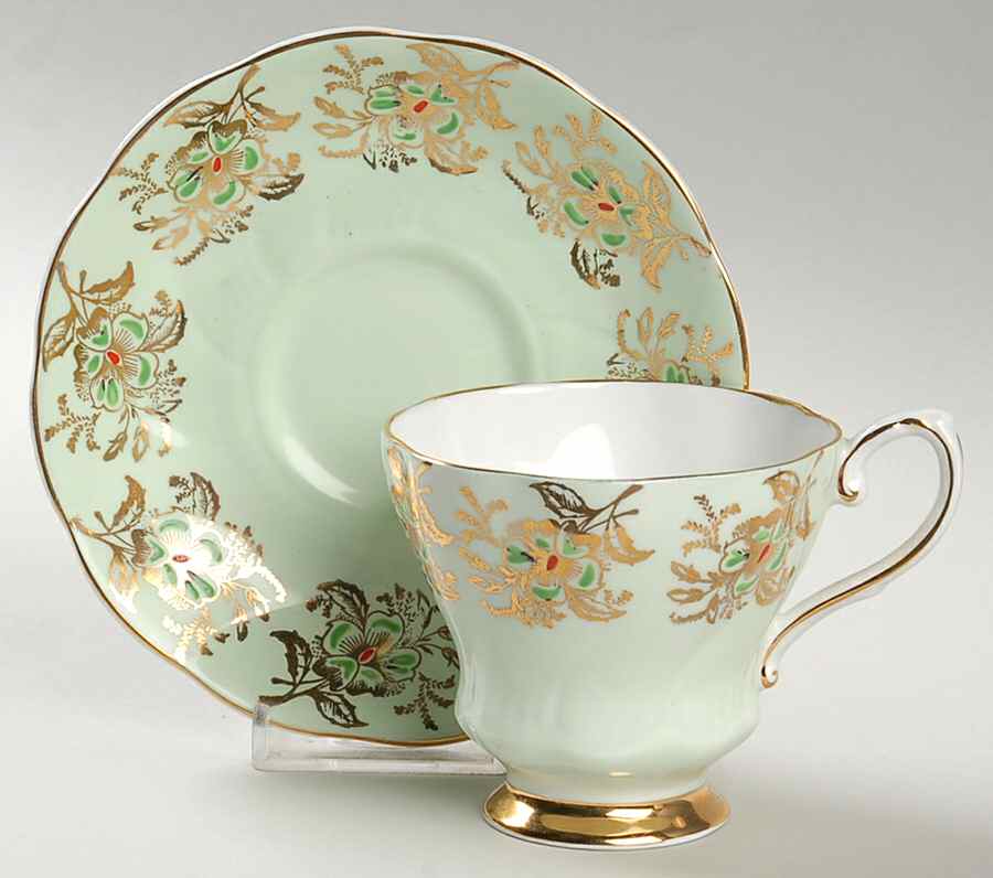 910 Footed Cup & Saucer Set by Royal Grafton-1